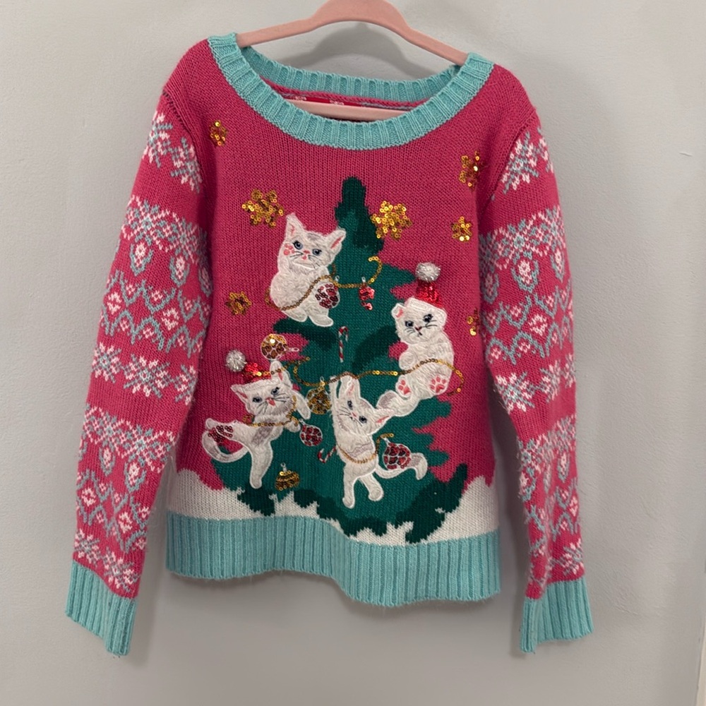 Adorable 33 Degrees Christmas Holiday Sweater Girl 6/6x.